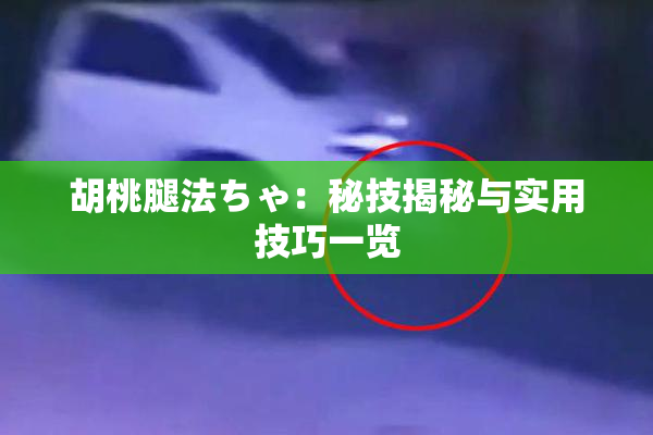 胡桃腿法ちゃ：秘技揭秘与实用技巧一览