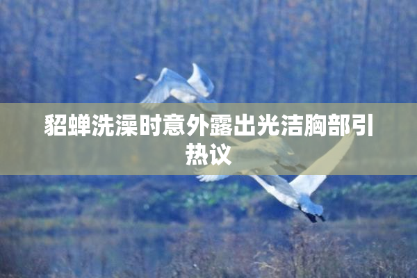 貂蝉洗澡时意外露出光洁胸部引热议
