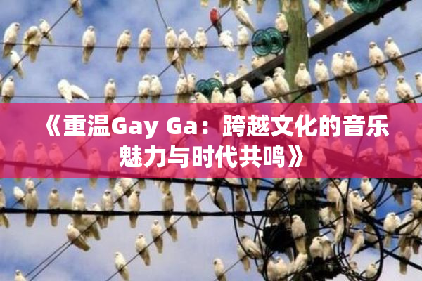 《重温Gay Ga：跨越文化的音乐魅力与时代共鸣》