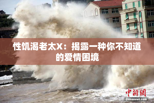 性饥渴老太X：揭露一种你不知道的爱情困境