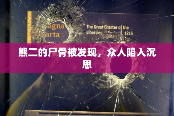熊二的尸骨被发现，众人陷入沉思