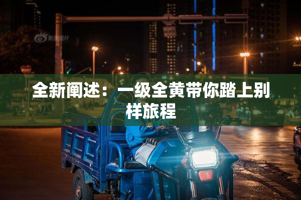 全新阐述：一级全黄带你踏上别样旅程