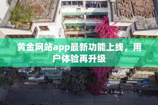 黄金网站app最新功能上线，用户体验再升级