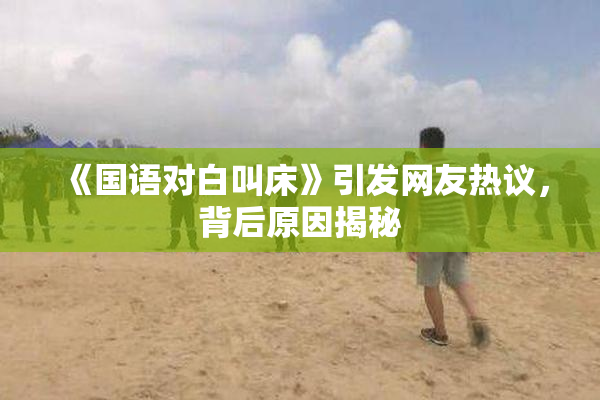 《国语对白叫床》引发网友热议，背后原因揭秘