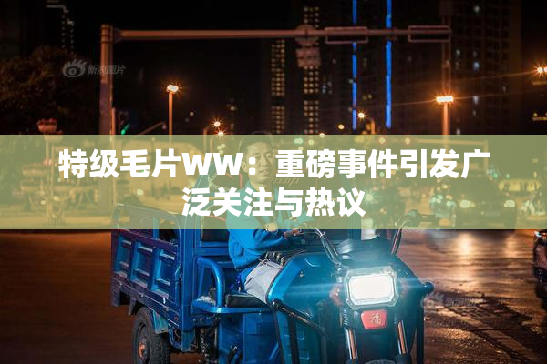 特级毛片WW：重磅事件引发广泛关注与热议