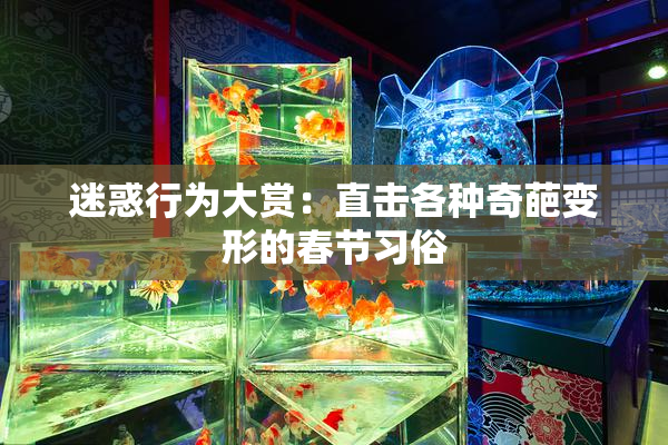 迷惑行为大赏：直击各种奇葩变形的春节习俗