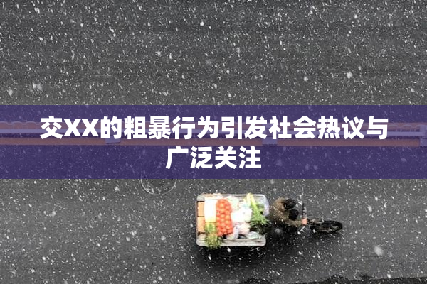 交XX的粗暴行为引发社会热议与广泛关注