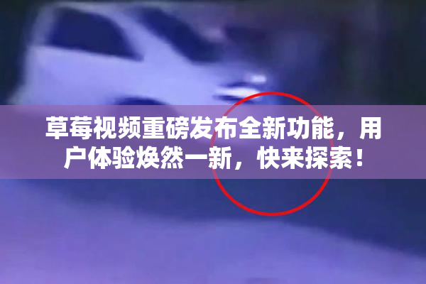 草莓视频重磅发布全新功能，用户体验焕然一新，快来探索！