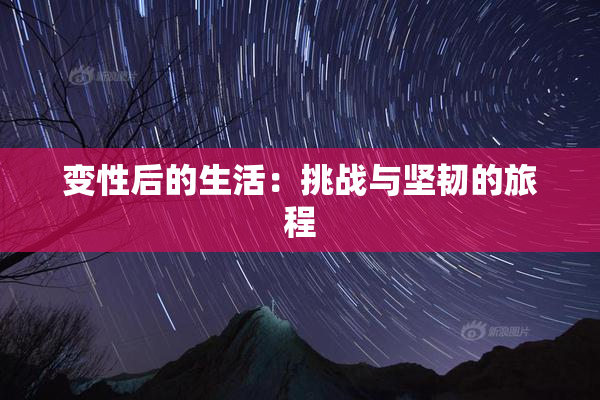 变性后的生活：挑战与坚韧的旅程