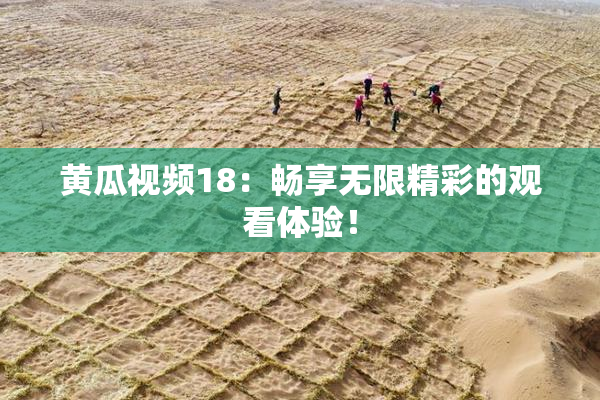 黄瓜视频18：畅享无限精彩的观看体验！