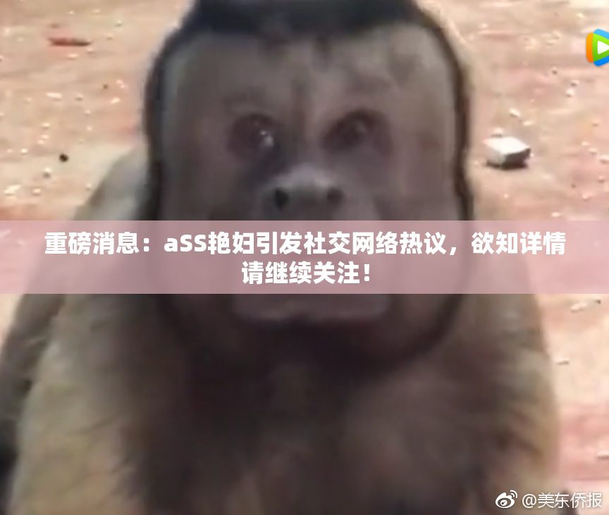 重磅消息：aSS艳妇引发社交网络热议，欲知详情请继续关注！
