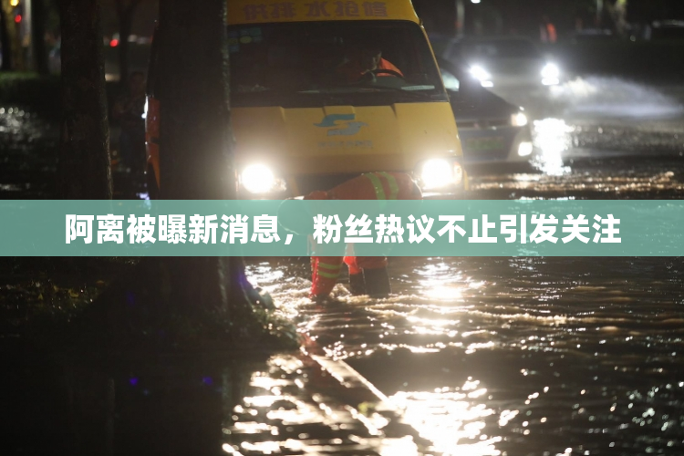 阿离被曝新消息，粉丝热议不止引发关注