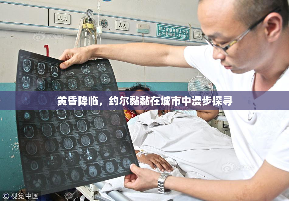 黄昏降临，约尔黏黏在城市中漫步探寻