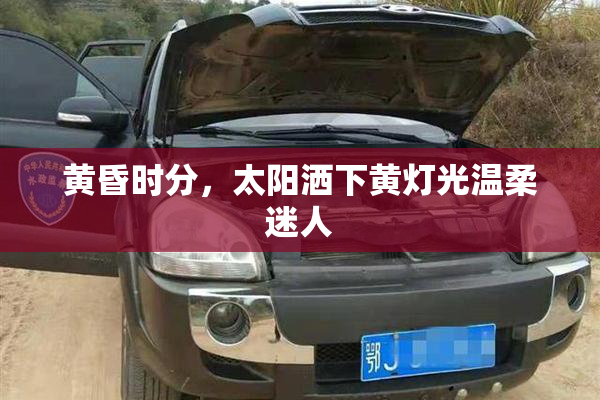 黄昏时分，太阳洒下黄灯光温柔迷人