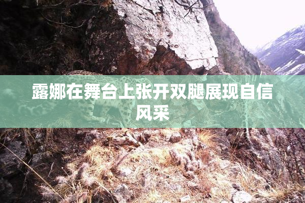 露娜在舞台上张开双腿展现自信风采