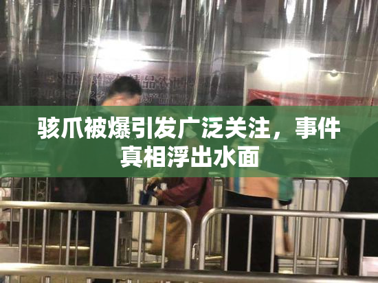 骇爪被爆引发广泛关注，事件真相浮出水面