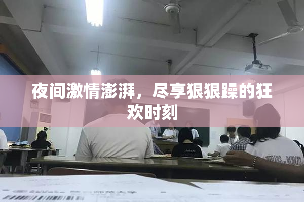 夜间激情澎湃，尽享狠狠躁的狂欢时刻