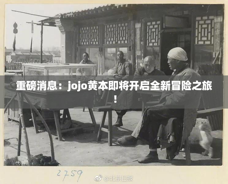 重磅消息：jojo黄本即将开启全新冒险之旅！