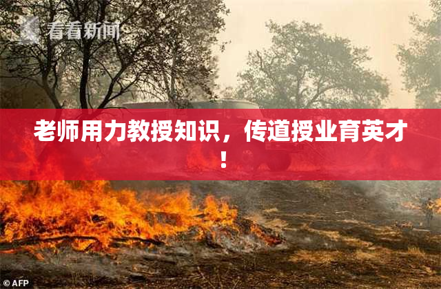 老师用力教授知识，传道授业育英才！