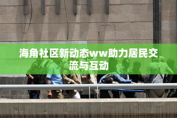 海角社区新动态ww助力居民交流与互动