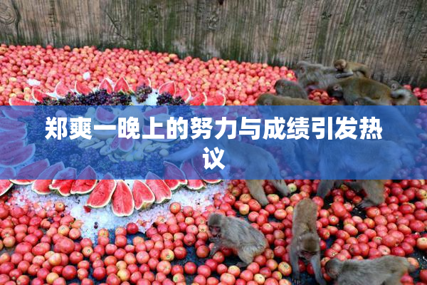 郑爽一晚上的努力与成绩引发热议