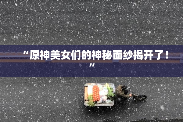 “原神美女们的神秘面纱揭开了！”