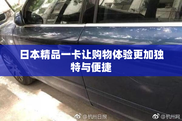 日本精品一卡让购物体验更加独特与便捷