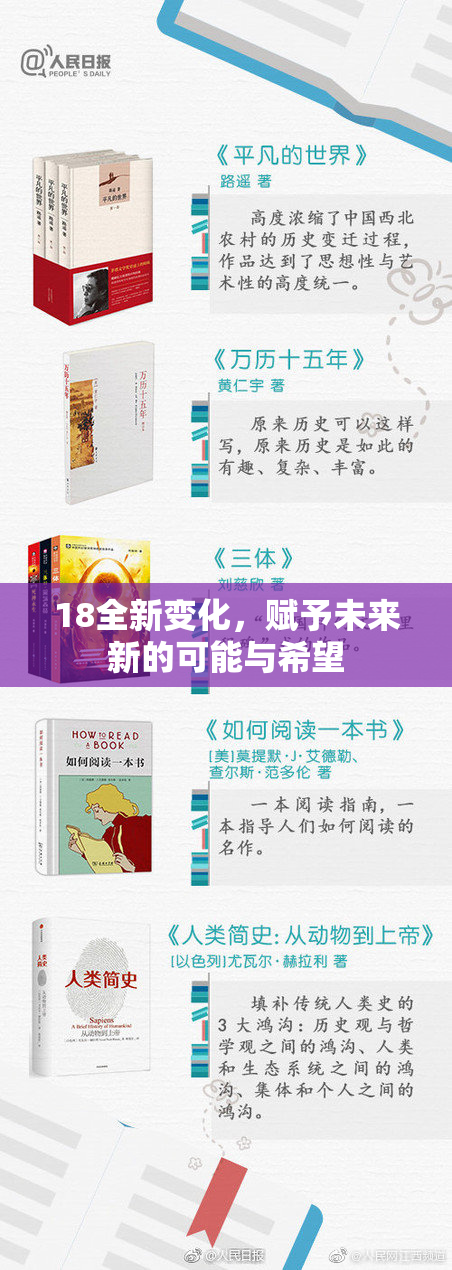 18全新变化，赋予未来新的可能与希望