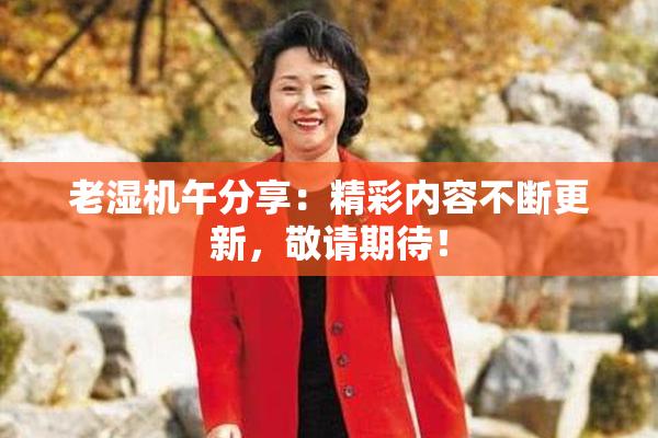 老湿机午分享：精彩内容不断更新，敬请期待！