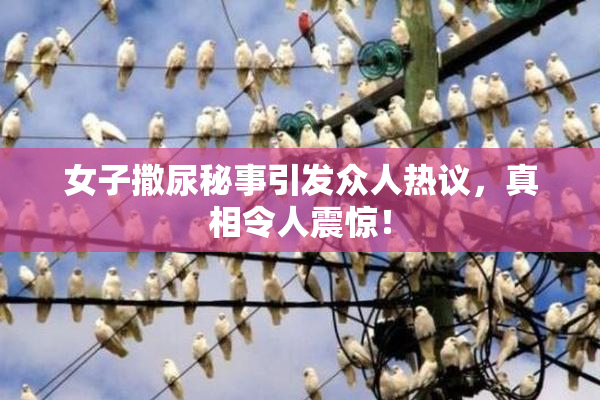 女子撒尿秘事引发众人热议，真相令人震惊！