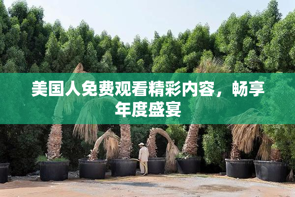 美国人免费观看精彩内容，畅享年度盛宴
