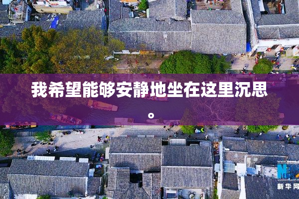 我希望能够安静地坐在这里沉思。