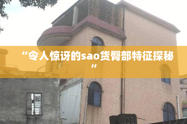 “令人惊讶的sao货臀部特征探秘”