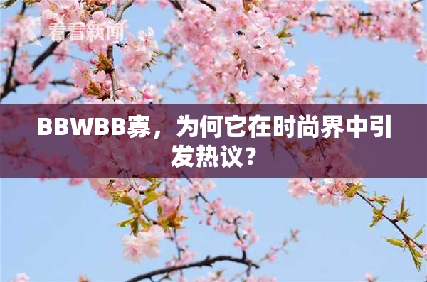 BBWBB寡，为何它在时尚界中引发热议？