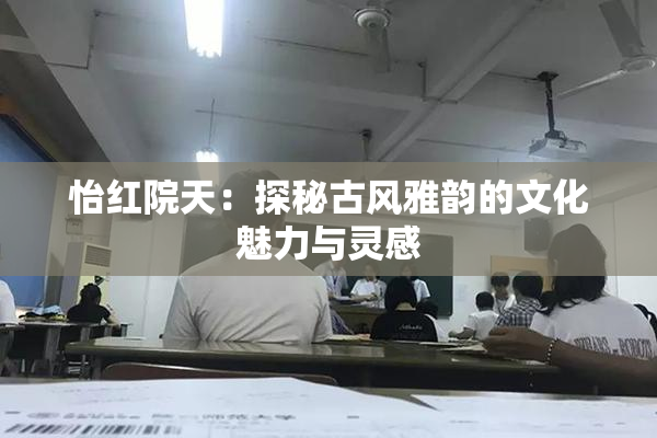 怡红院天：探秘古风雅韵的文化魅力与灵感