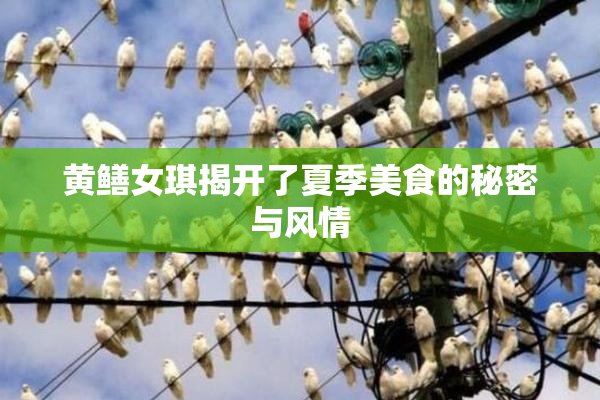 黄鳝女琪揭开了夏季美食的秘密与风情