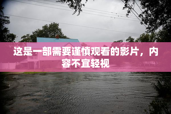 这是一部需要谨慎观看的影片，内容不宜轻视