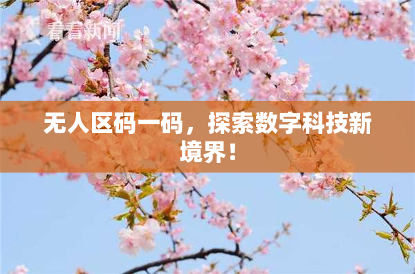 无人区码一码，探索数字科技新境界！