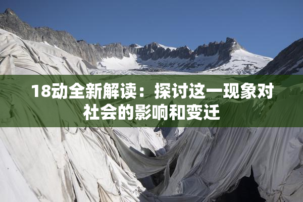 18动全新解读：探讨这一现象对社会的影响和变迁