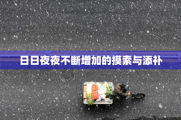 日日夜夜不断增加的摸索与添补